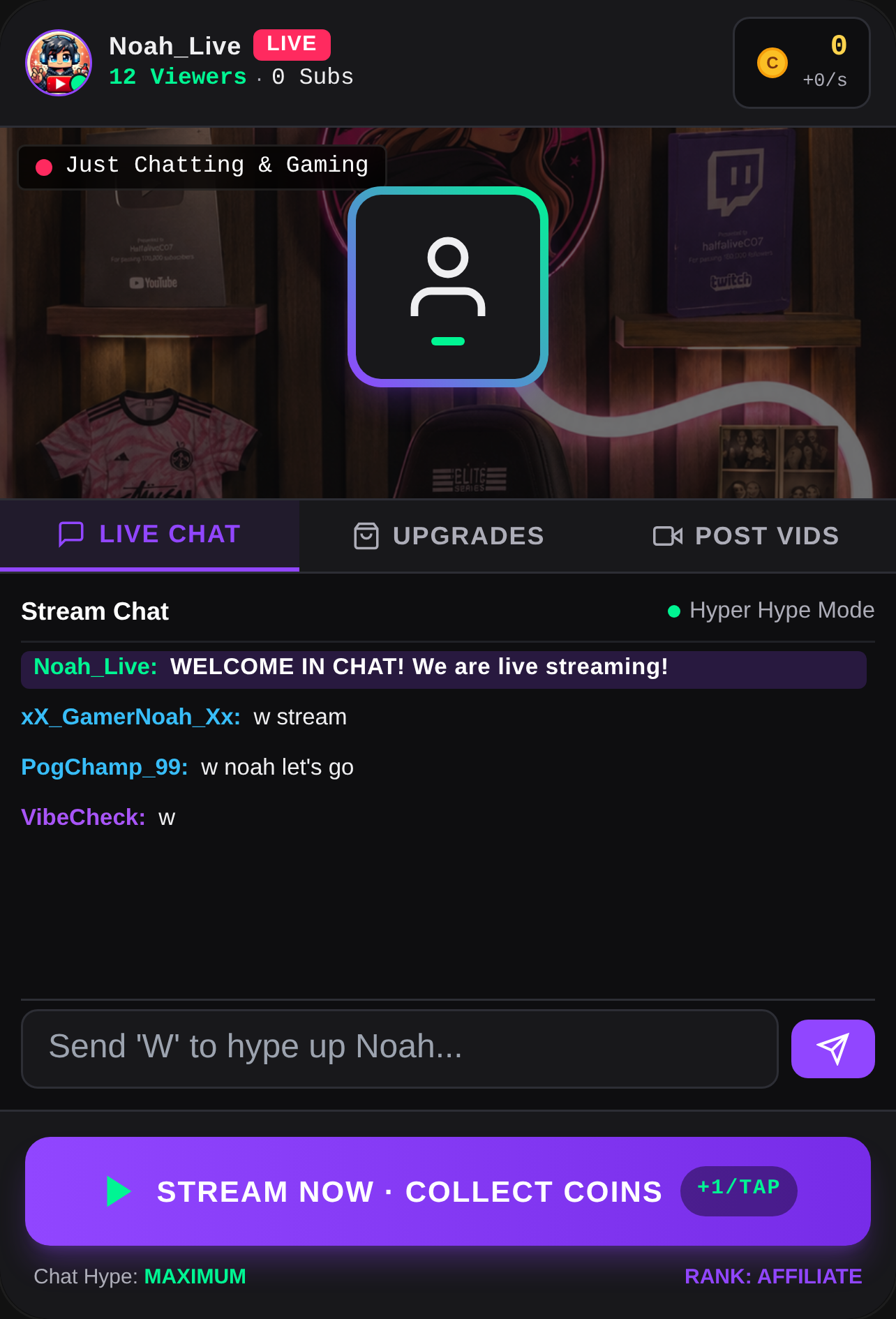 Streamer Tycoon - Noah Live cover