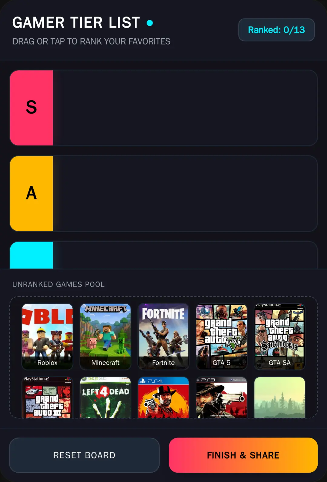Gamer Tier List cover
