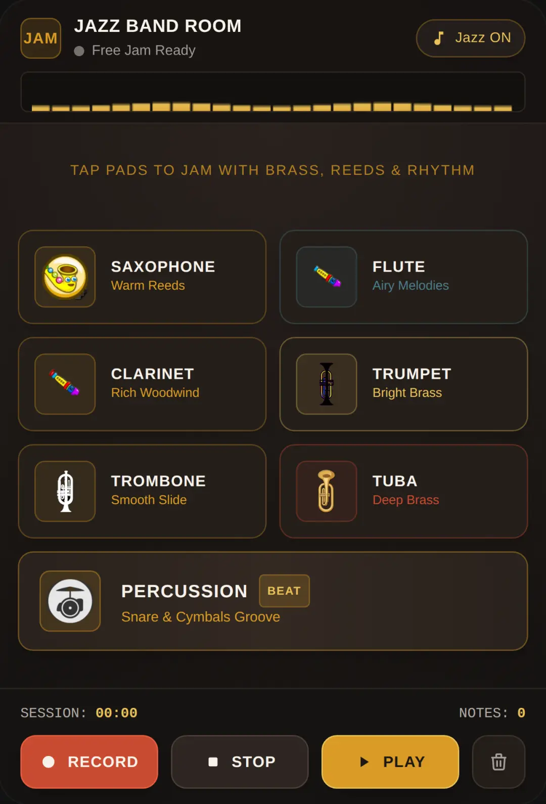 Jazz Band Jam Room cover