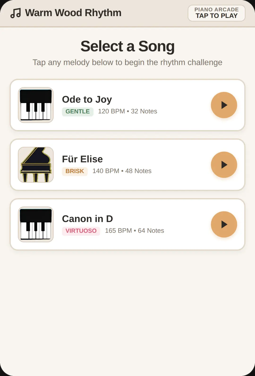 Warm Wood Rhythm - Piano Tiles cover