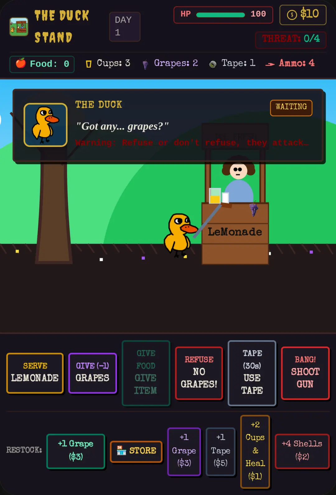 The Duck Wants Grapes cover