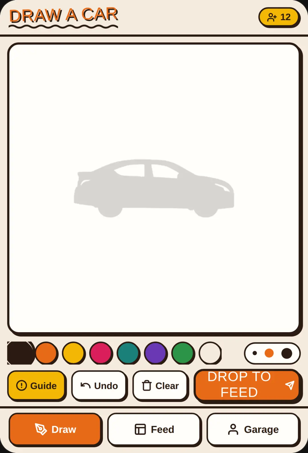 DRAW A CAR - Funk Poster Garage cover