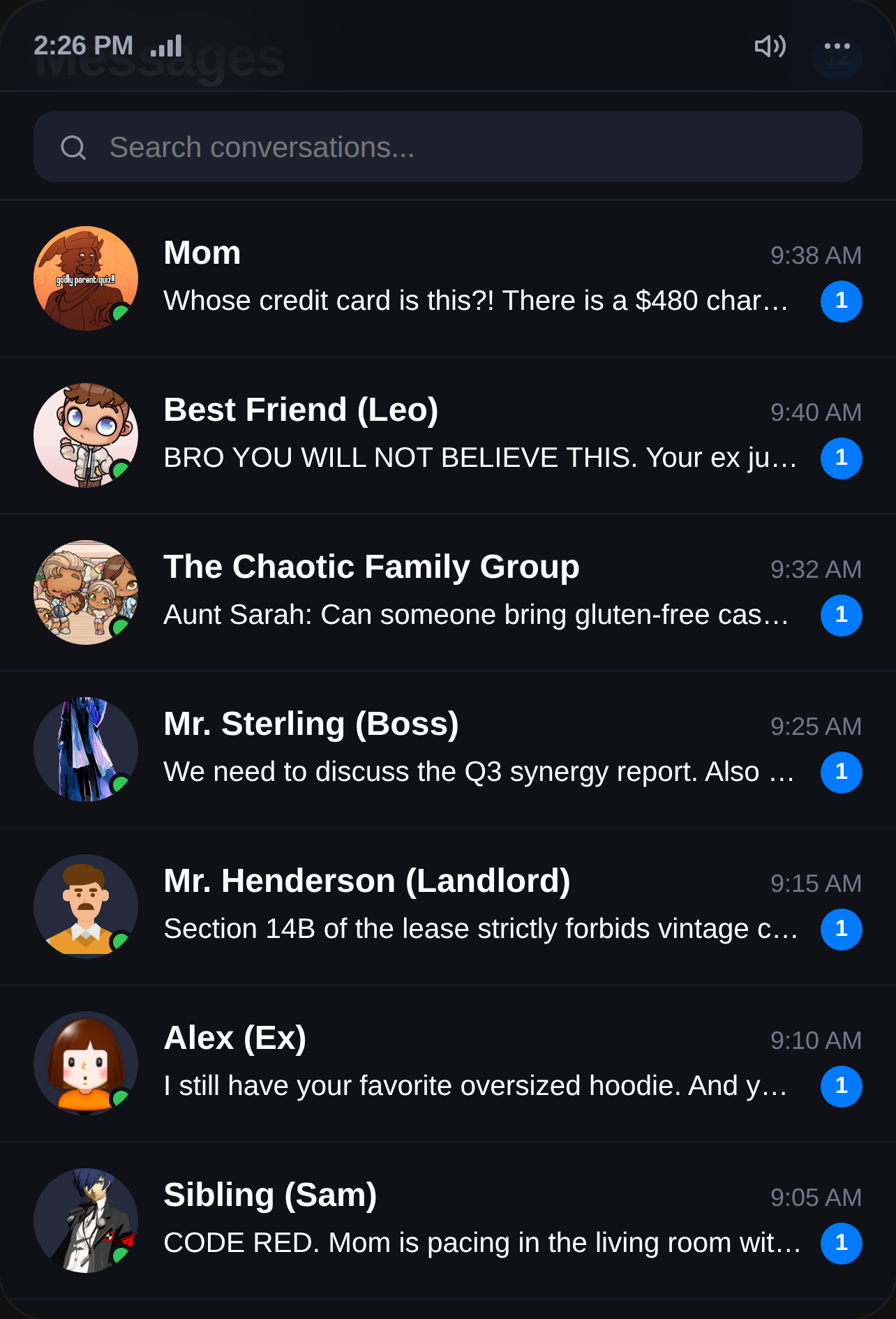Cool messages fun cover