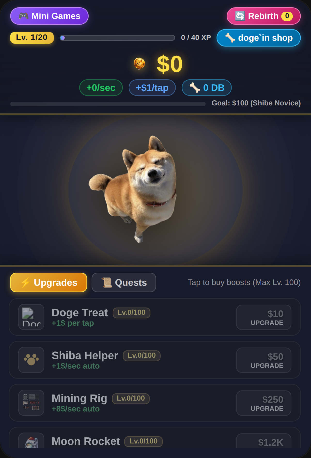 Doge Tycoon Clicker cover
