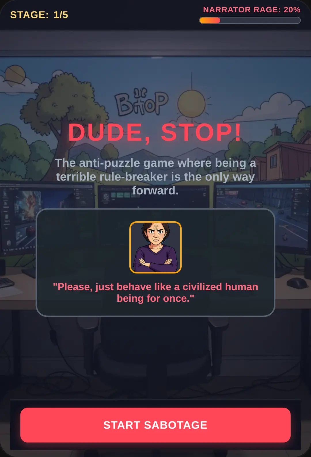 Dude, Stop! cover