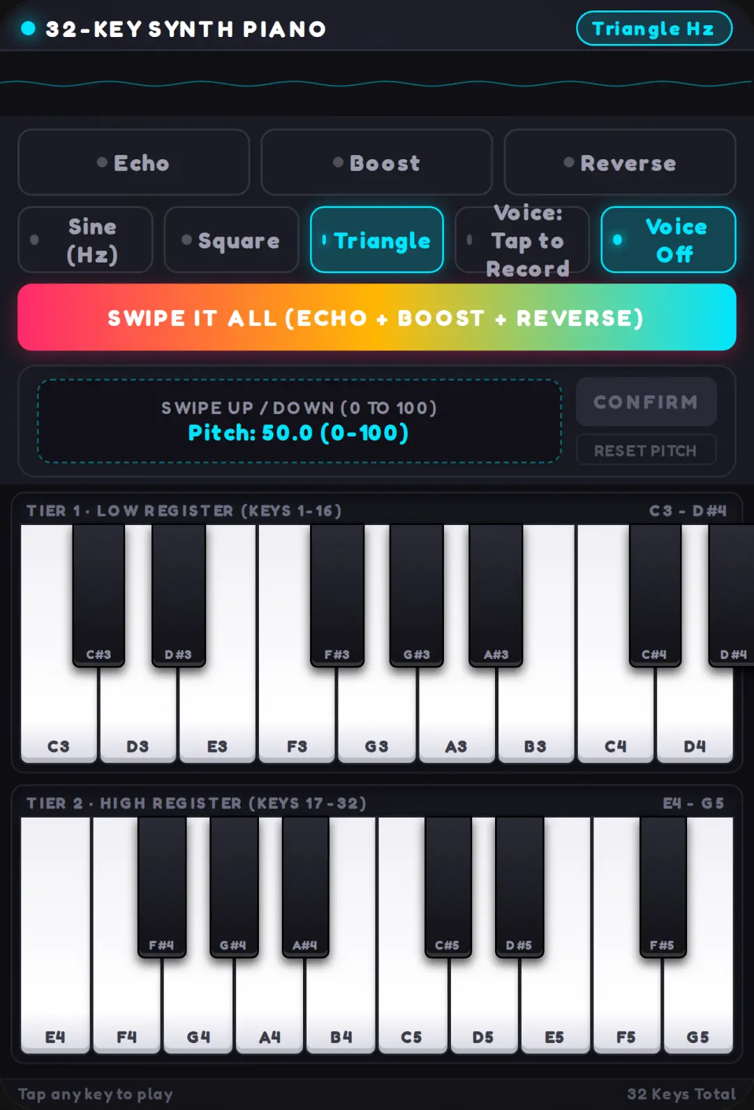 32-Key Synth Piano cover