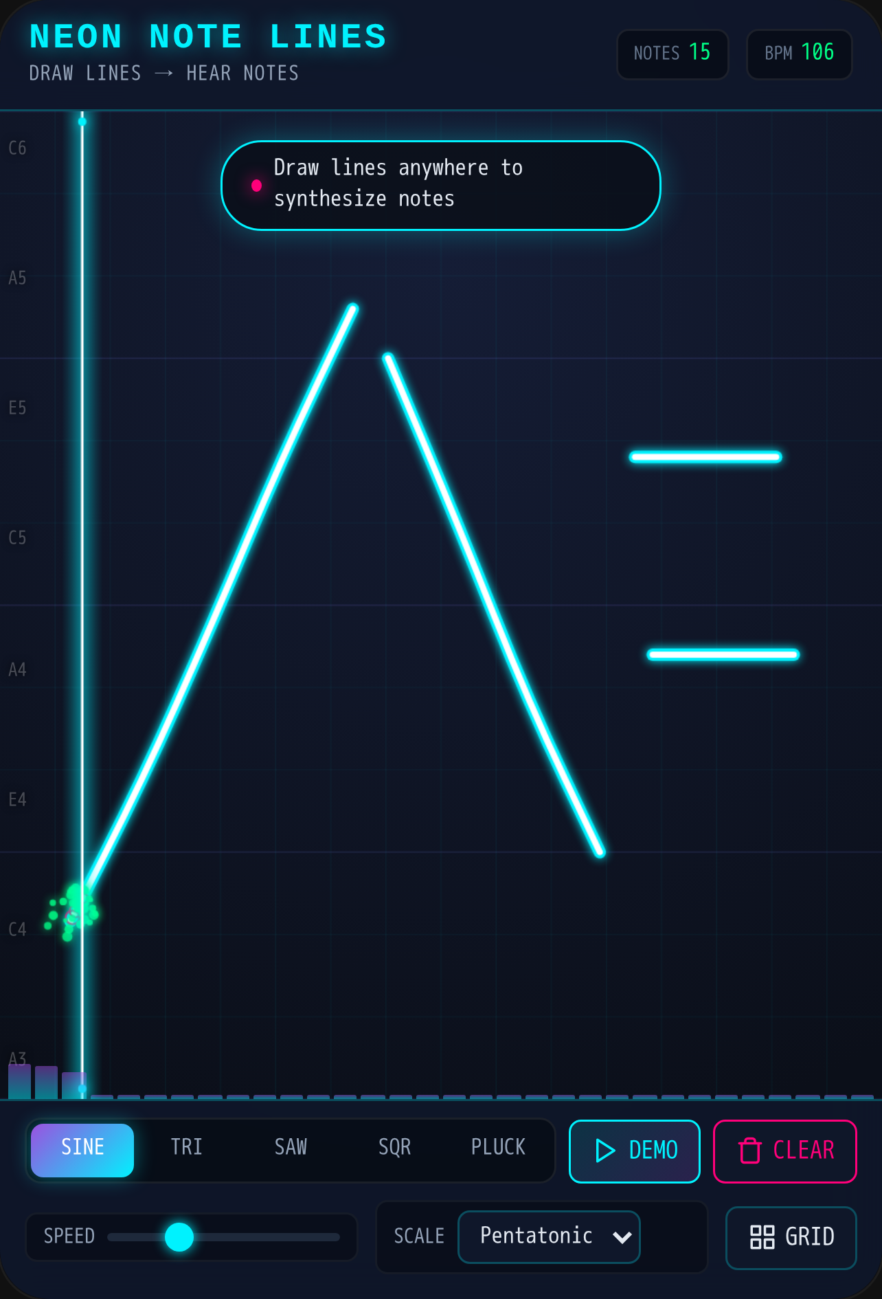 Neon Note Lines cover