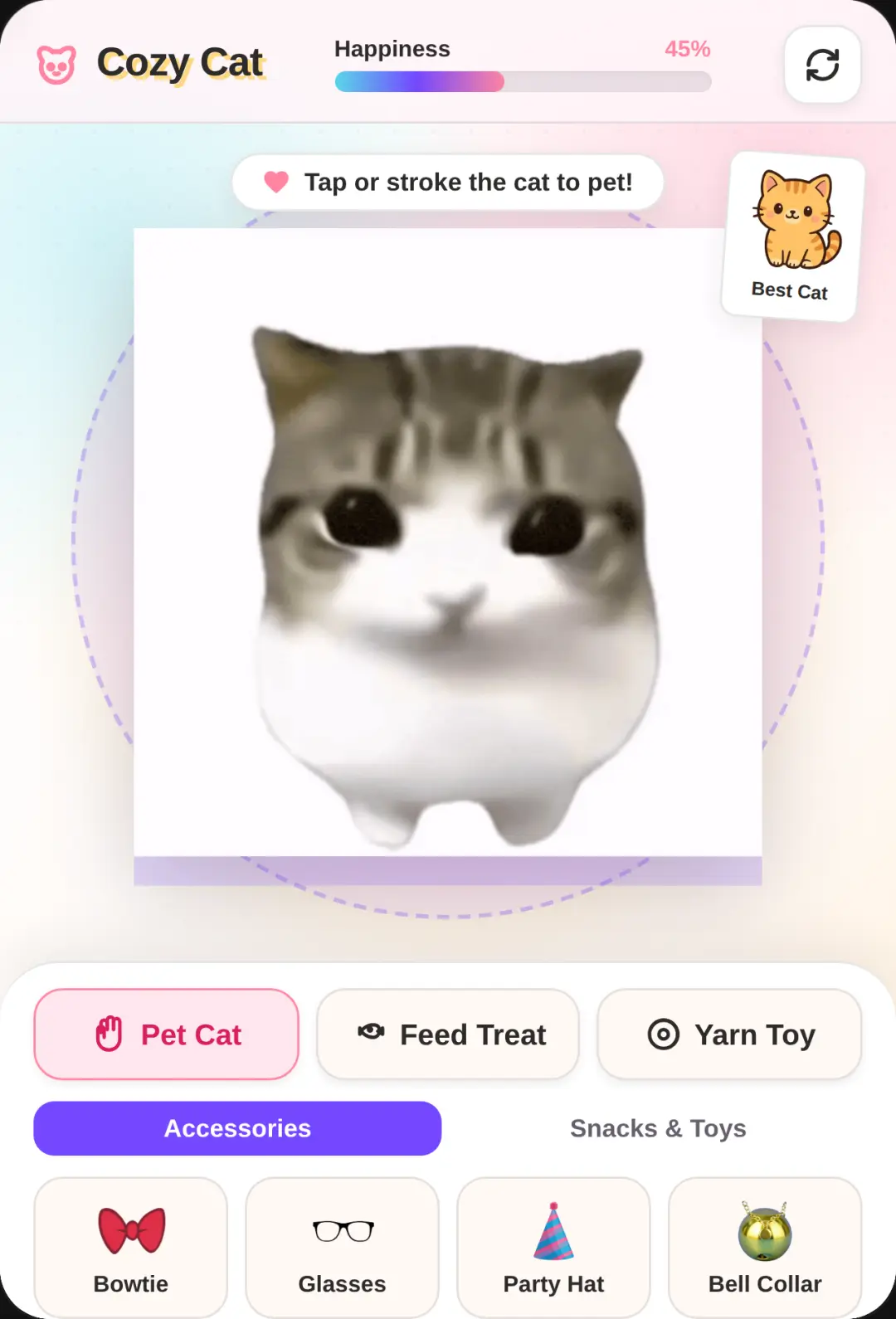 Play with a adorable kitty cover