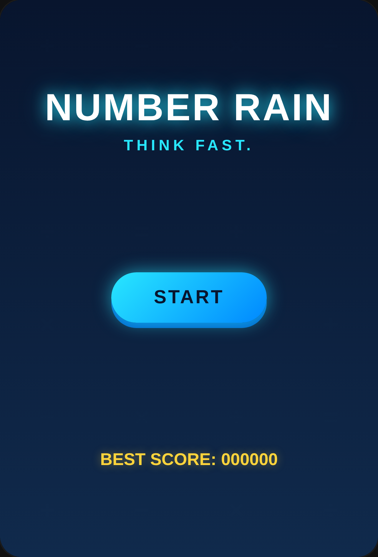 Number Rain! Solve the mathematical equation before the numbers disappear! Hey ! I'm a small artist in sekai. Most of my games are my original ideas. It takes a lot of time to think of an idea for a game so I hope you like it! 🌧️ cover