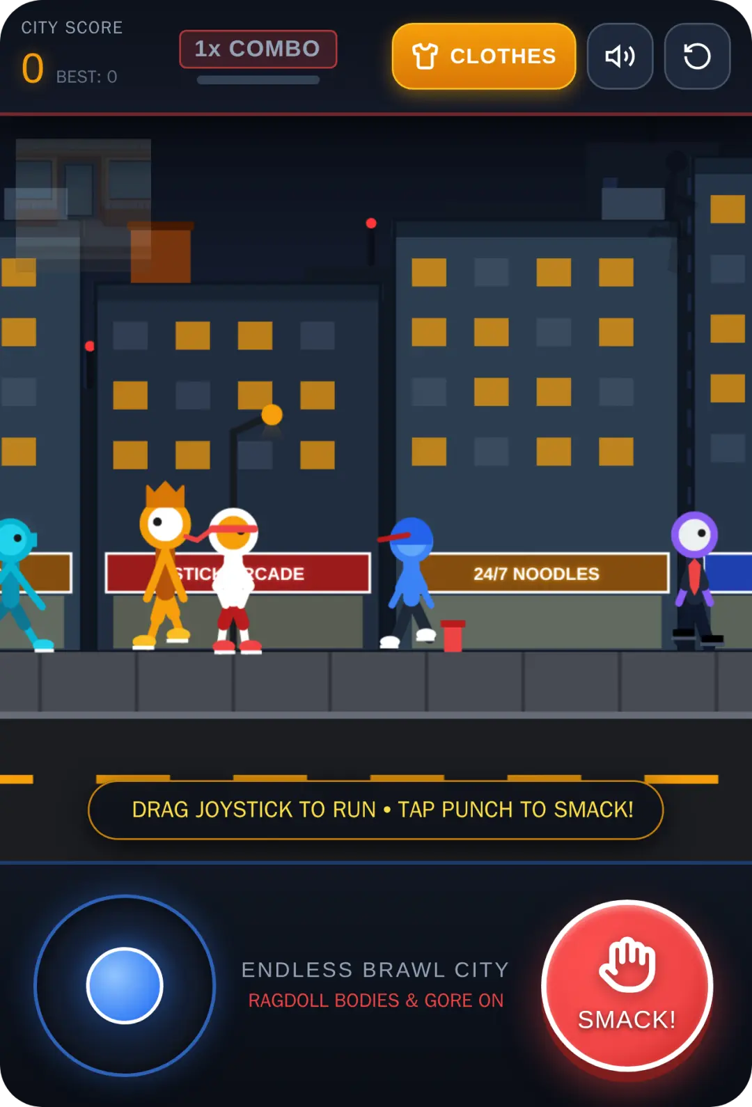 Endless City Stickman Brawler cover