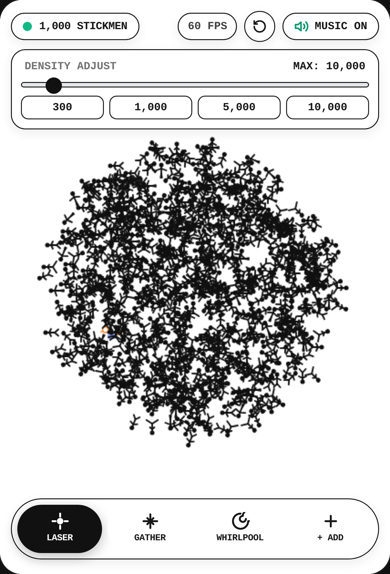 10,000 Swimming Stickmen Swarm - Sekai cover
