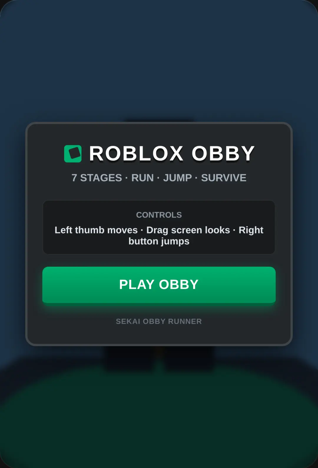 Roblox Obby Adventurous to you cover