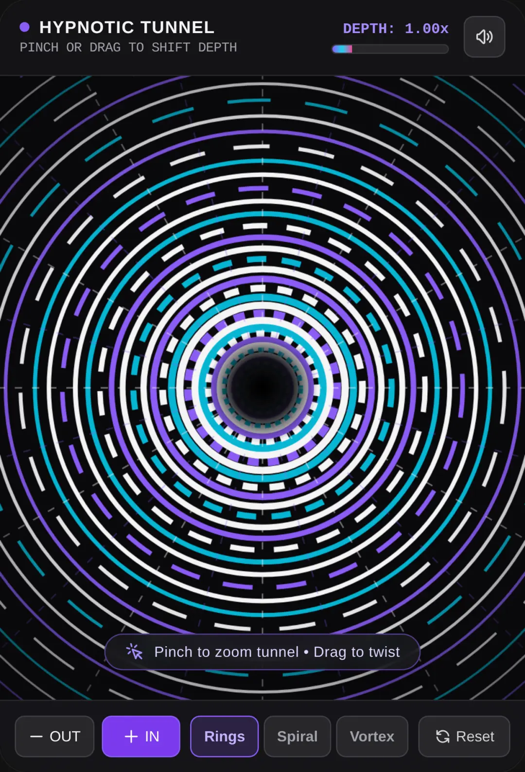 Hypnotic Tunnel - Optical Illusion cover