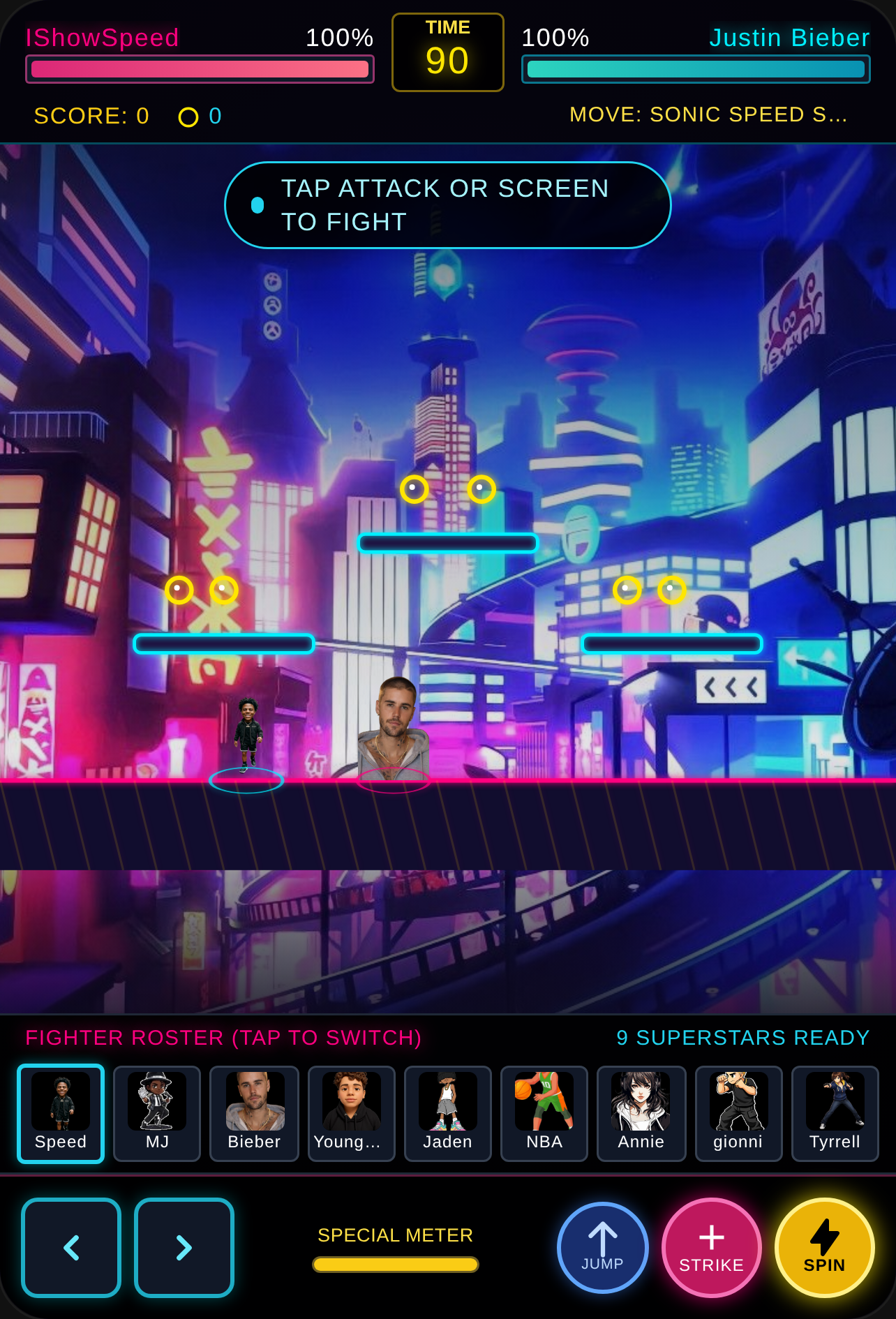 Neon City Brawl: Sonic Battle Arena cover