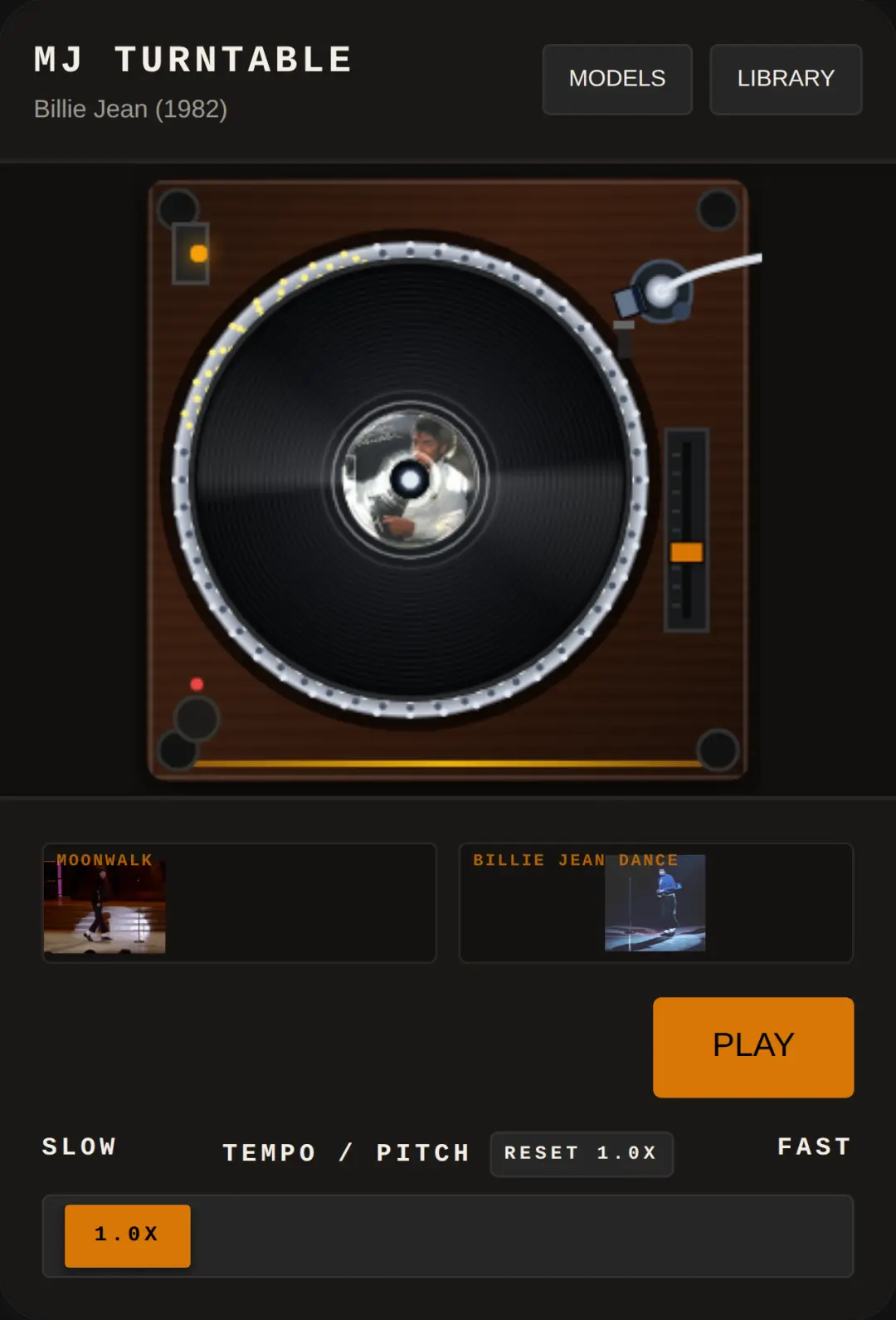 MJ turntable cover