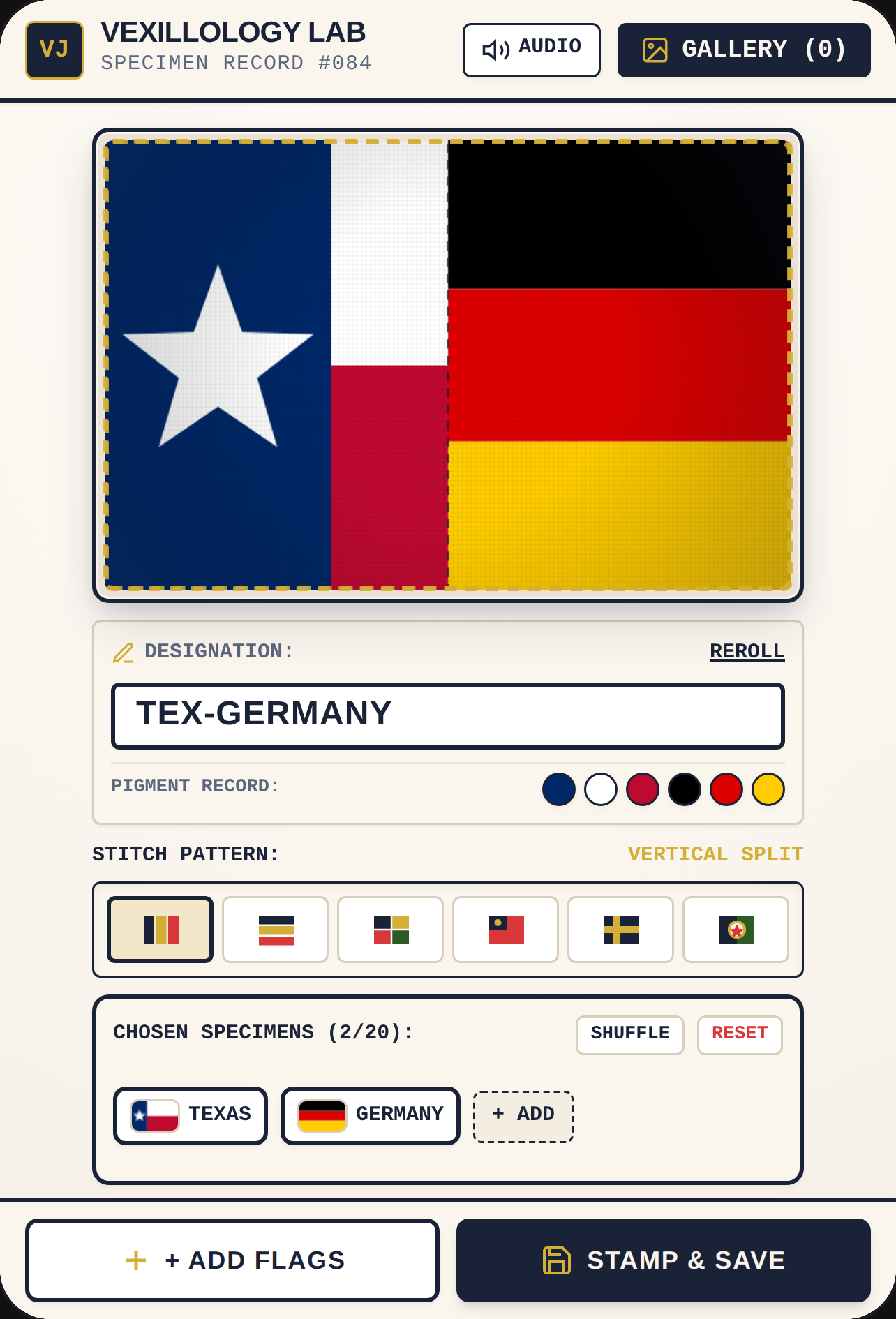 Flag combining cover