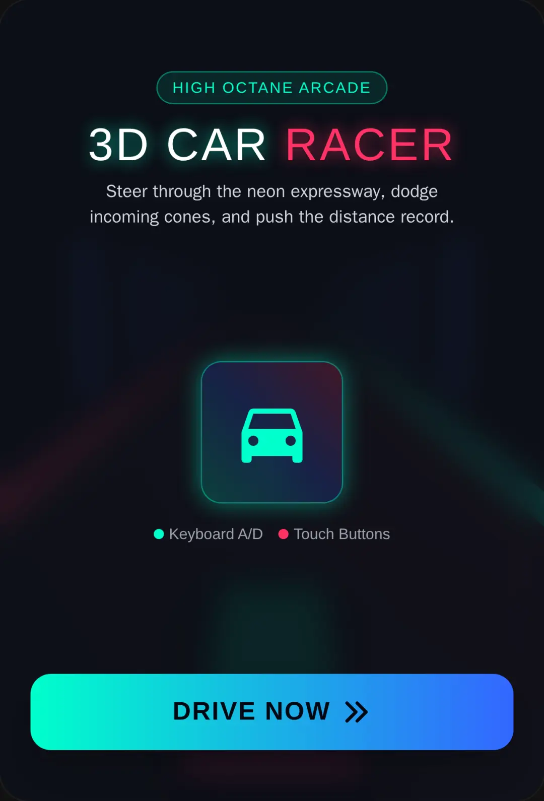 Car driving 3D cover