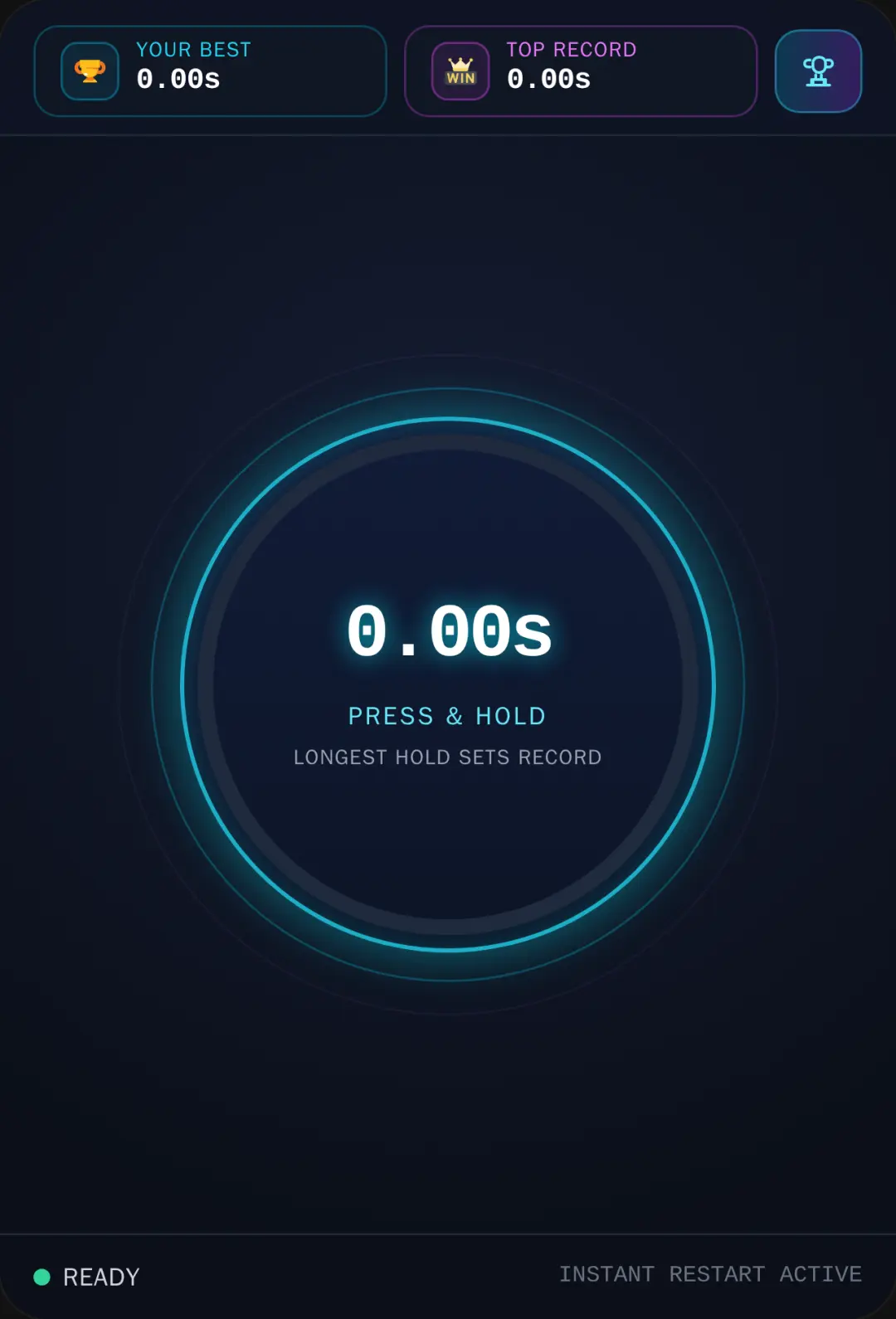 Longest Hold - Leaderboard Challenge cover