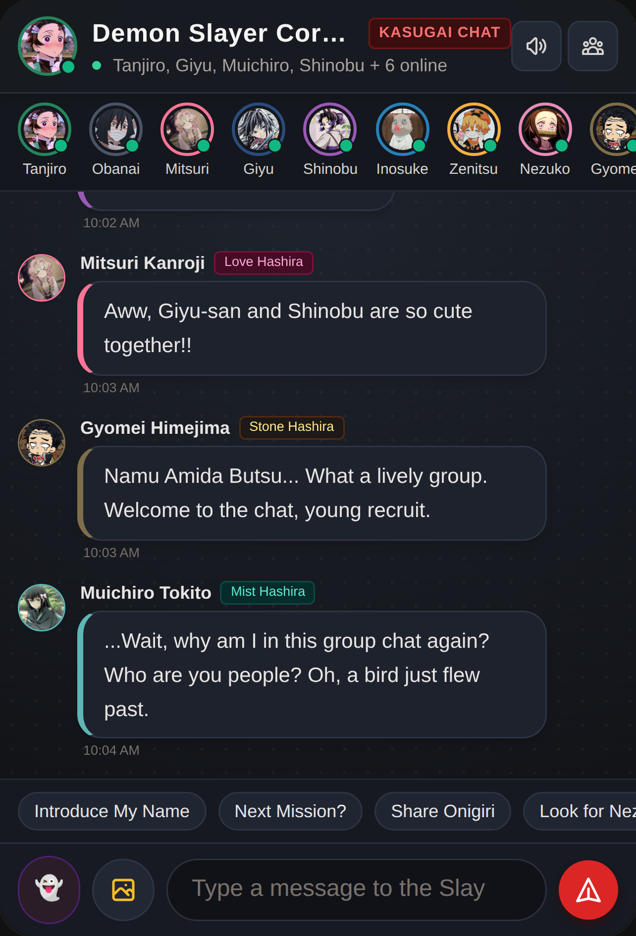 Demon Slayer Corps Group Chat cover