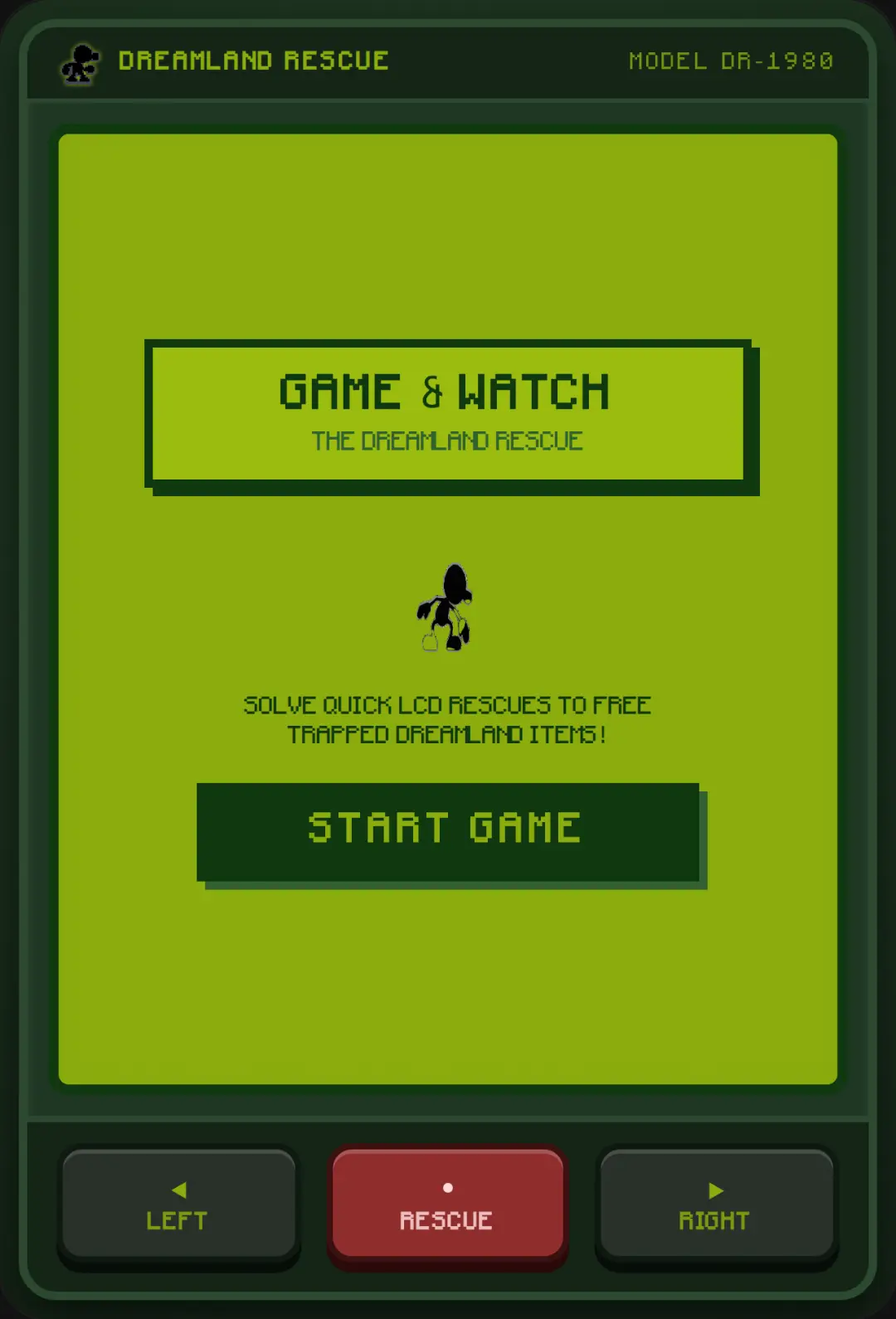 Game and Watch: The Dreamland Rescue cover