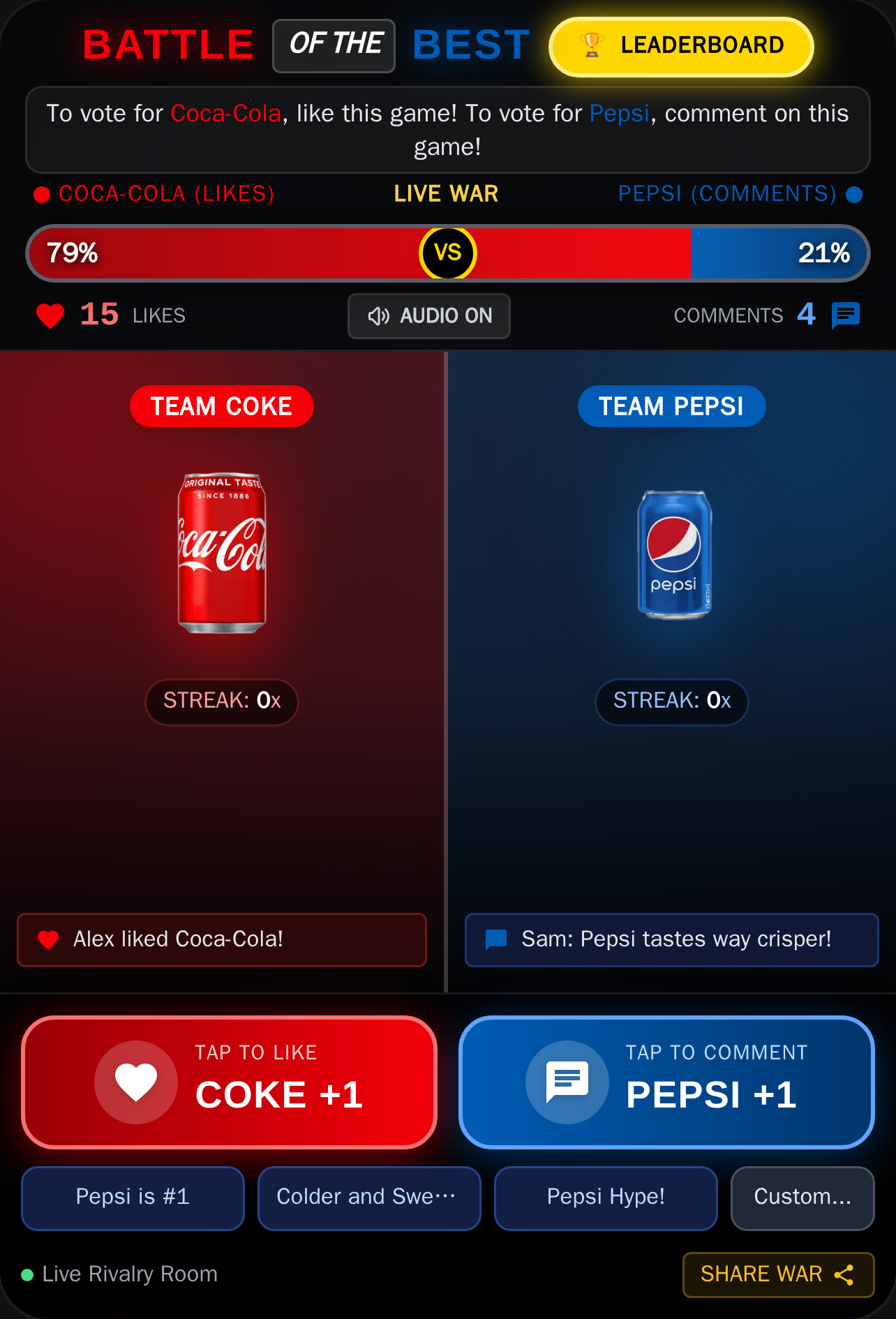 SODA WARS: BATTLE OF THE BEST cover