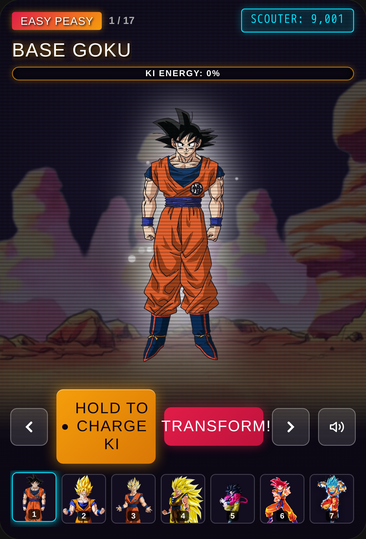 Goku Ki Transformation Simulator cover