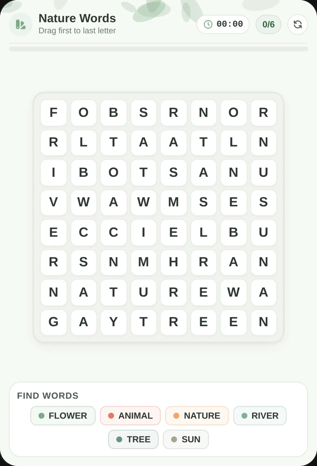 Nature Word Search cover