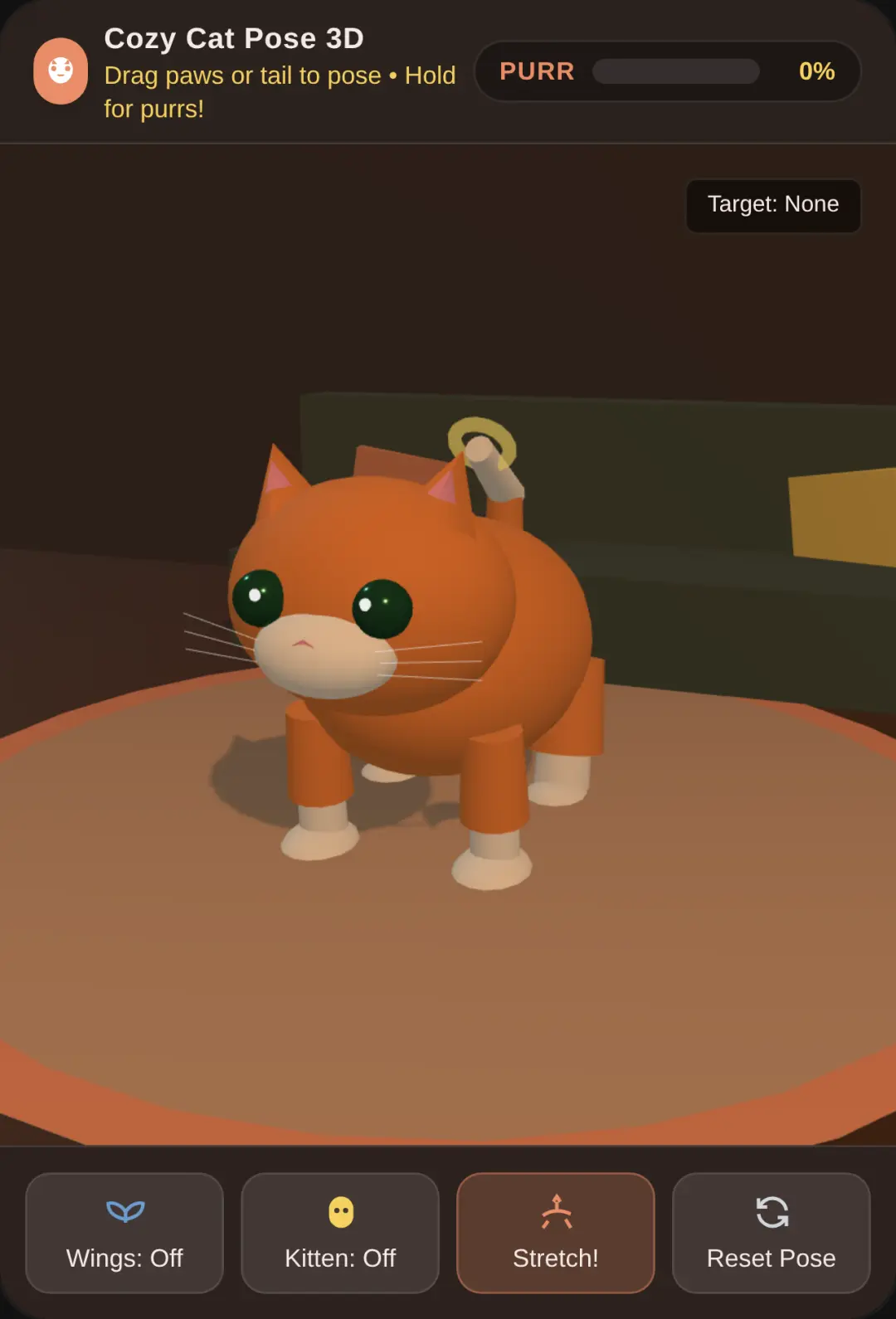 Cozy Cat Pose 3D cover