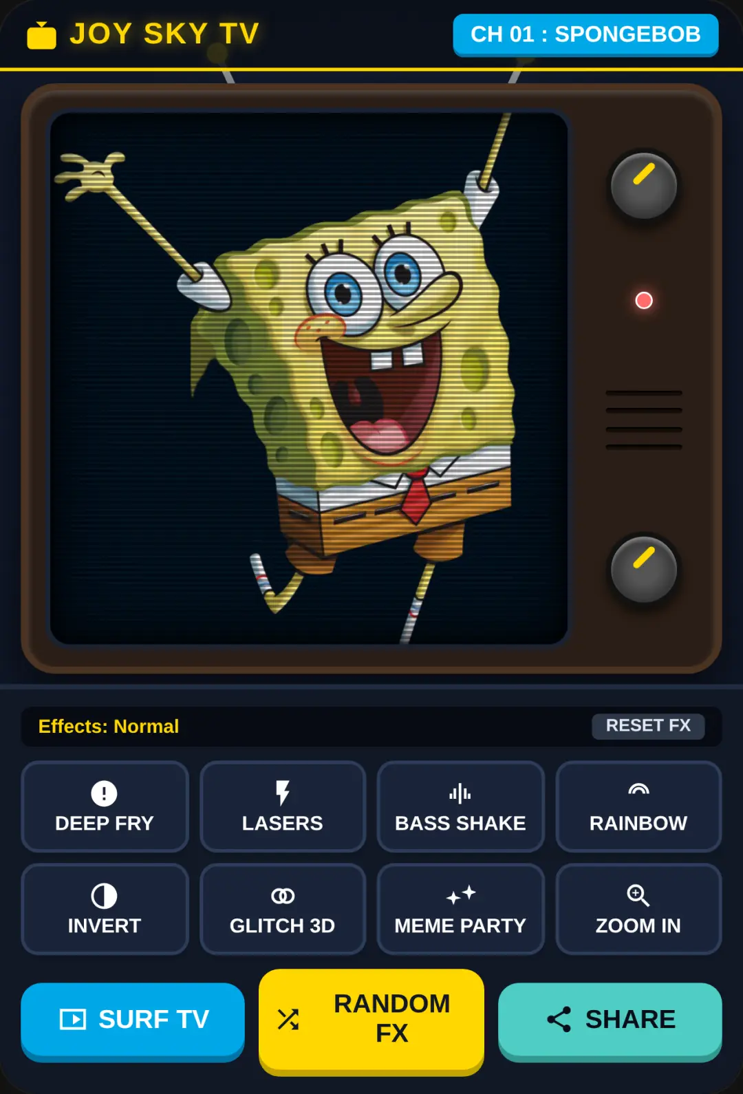 Joysky Effects TV - SpongeBob Clips cover