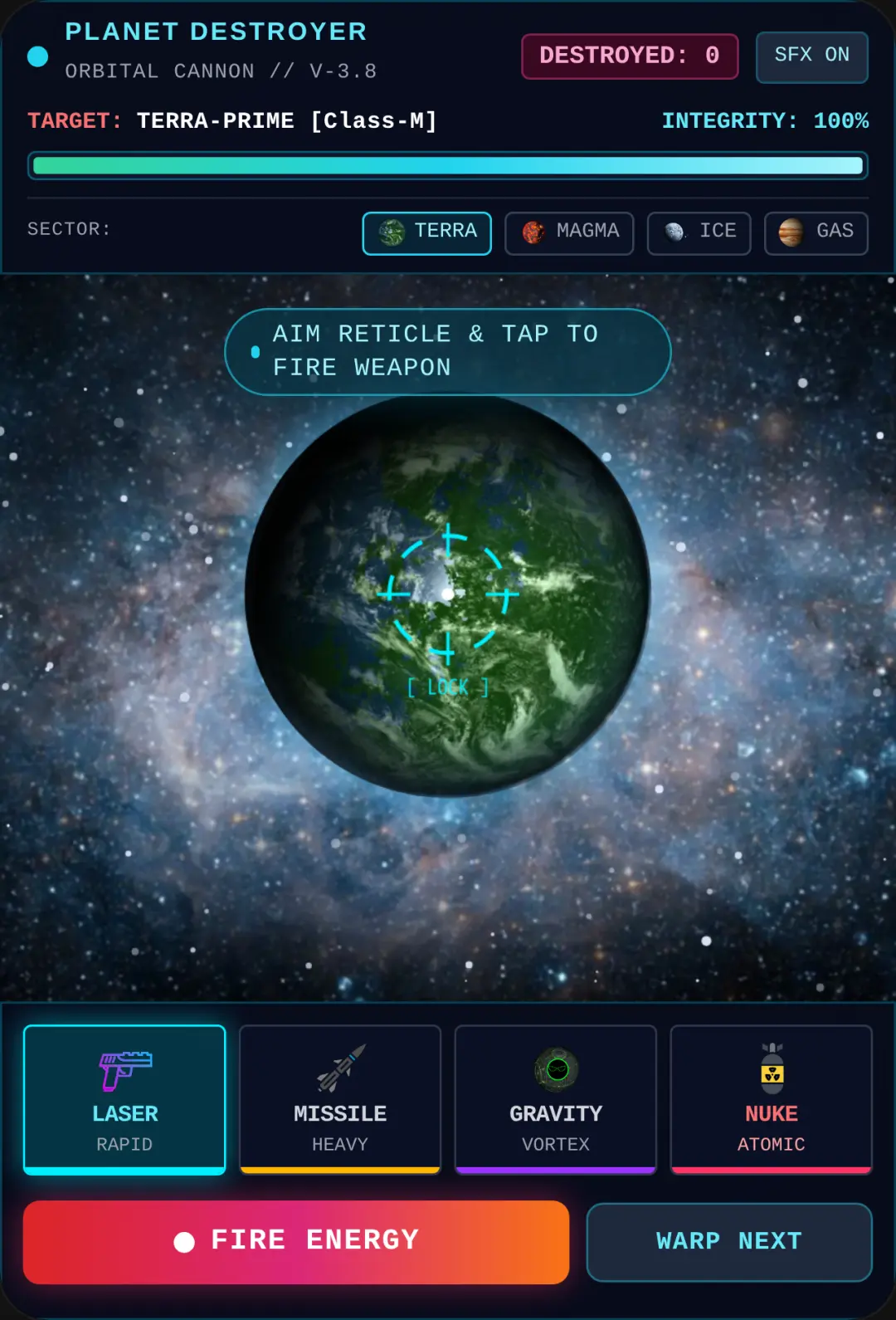 PLANET DESTROYER // ORBITAL STRIKE CANNON cover