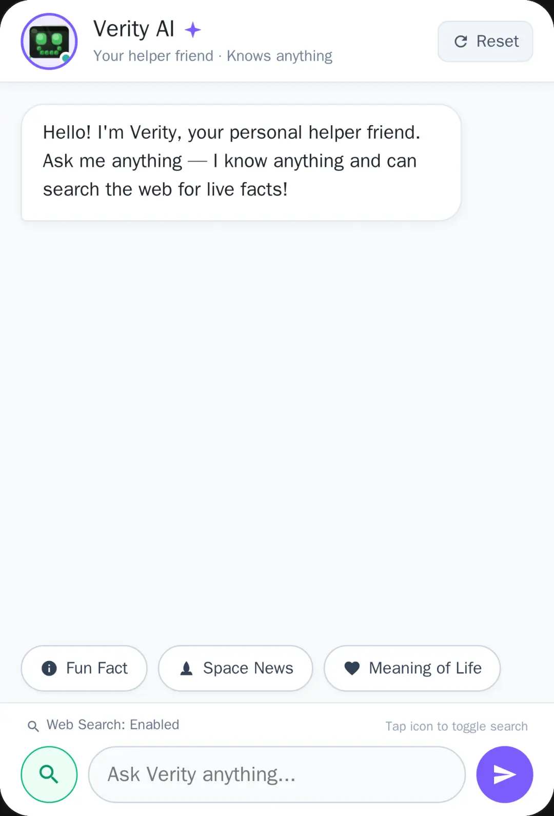 Verity - Your AI Helper Friend meet verity ai cover