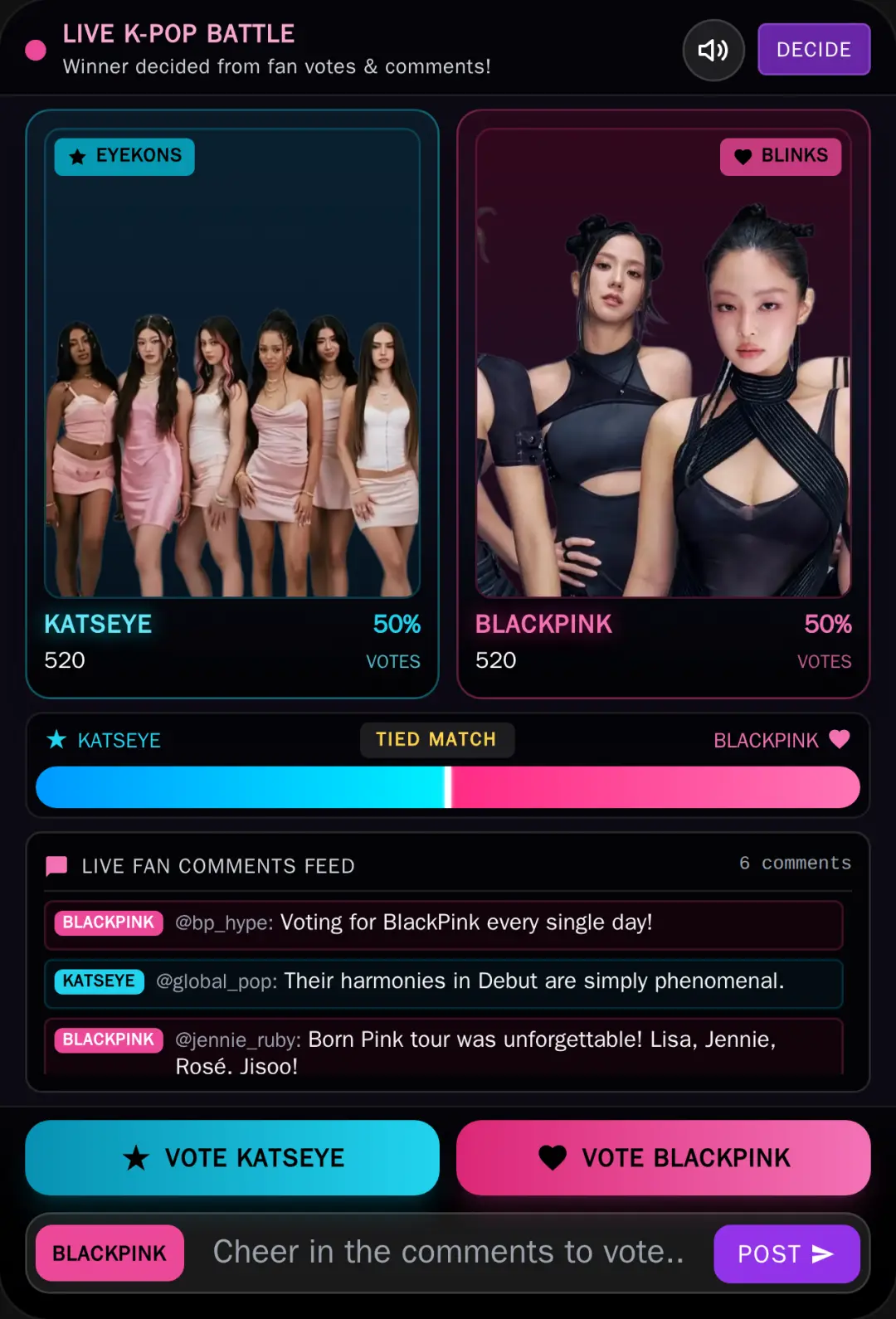 Katseye vs BlackPink - Fan Battle cover