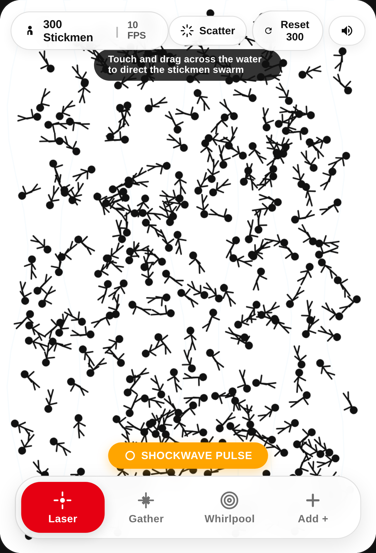 Stickman Swarm Aquarium cover