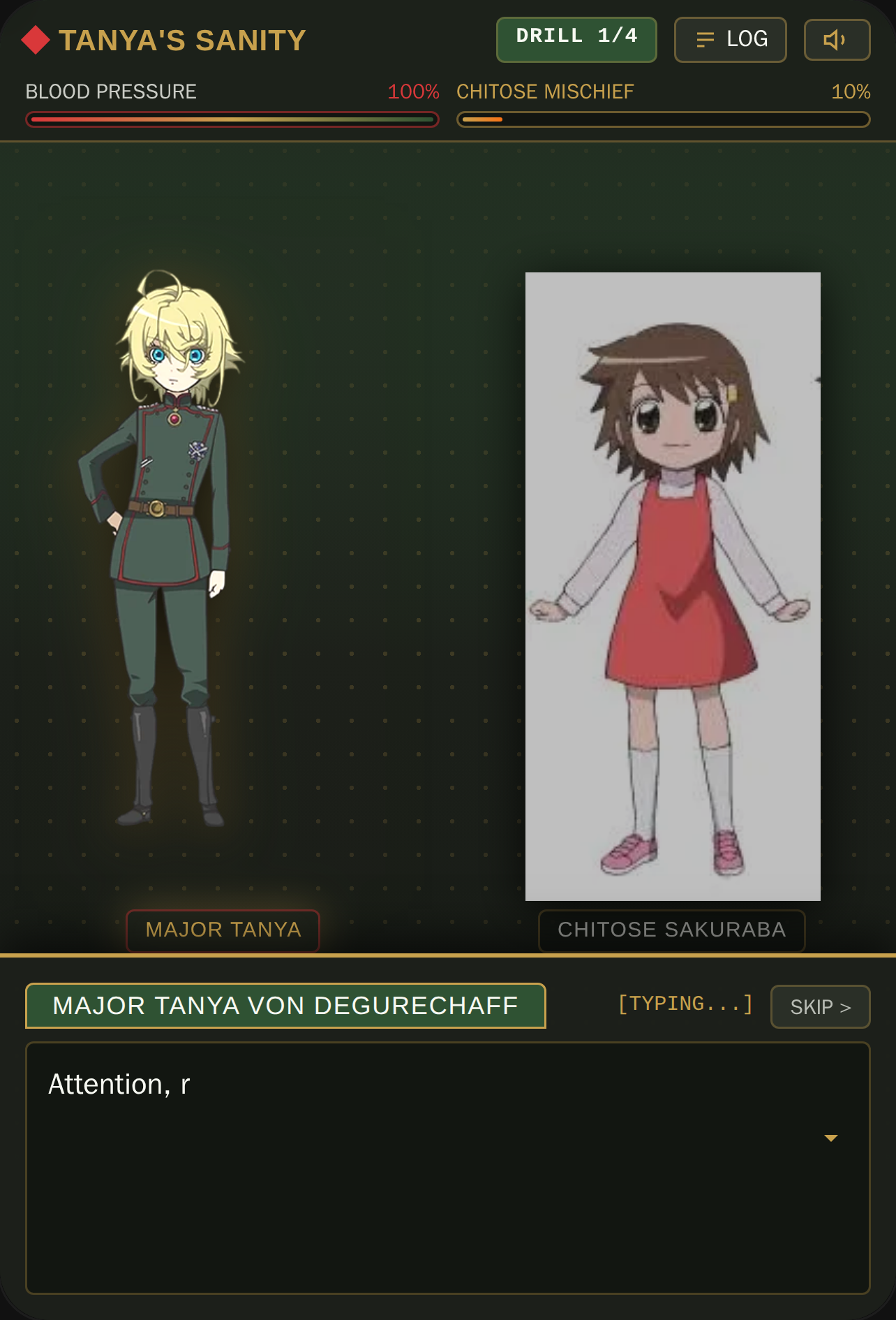 Tanya x Chitose sakuraba [chitose get you]: Drill Ground Mayhem cover