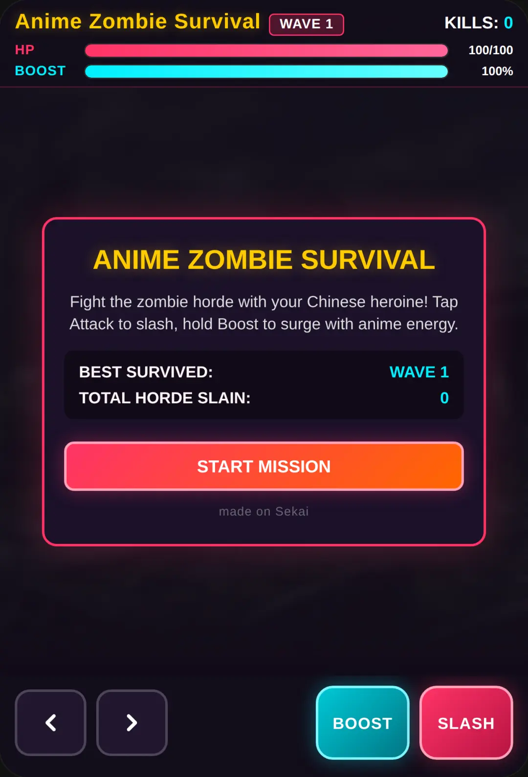 Anime Zombie Survival cover
