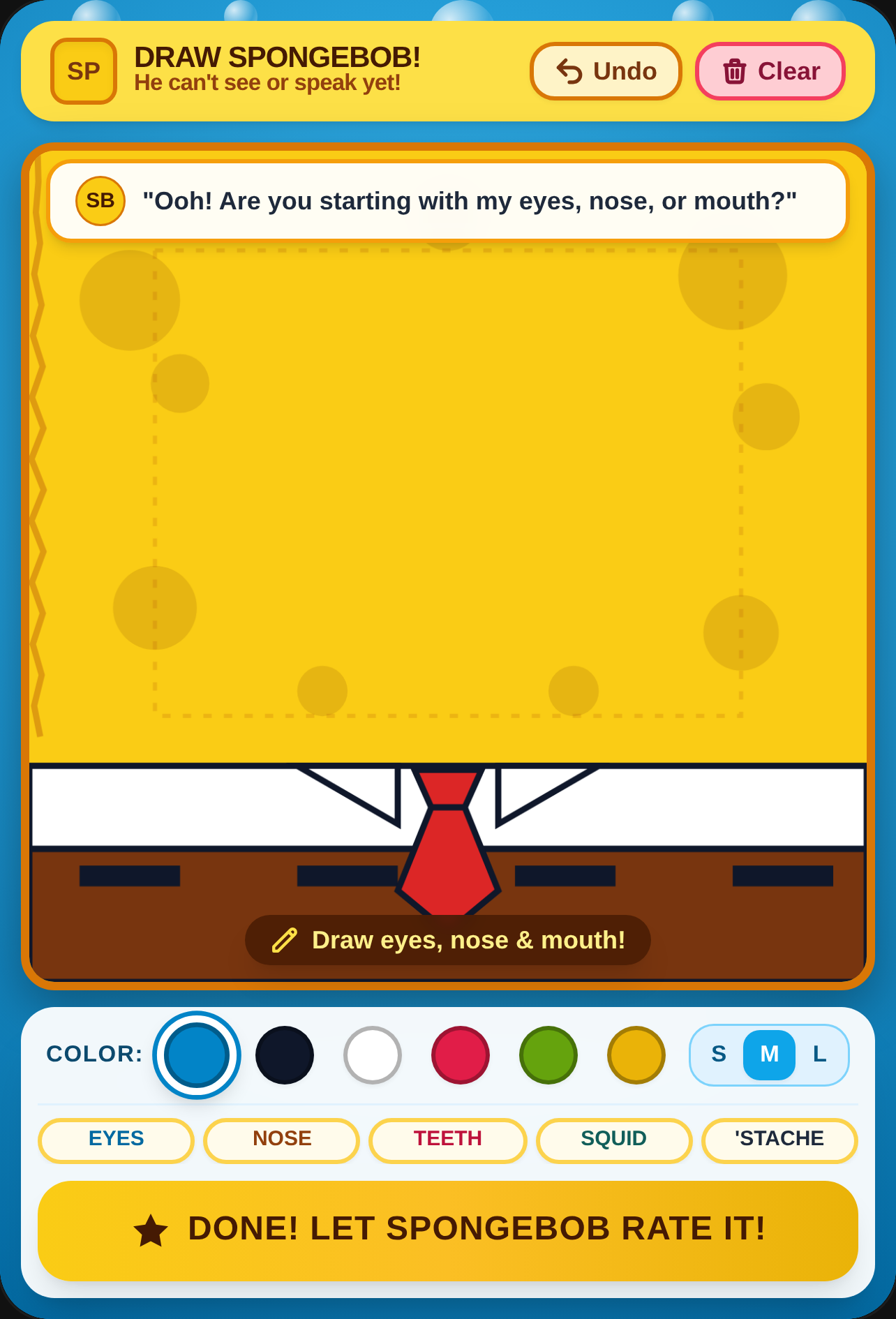 Draw SpongeBob's Face My second game cover