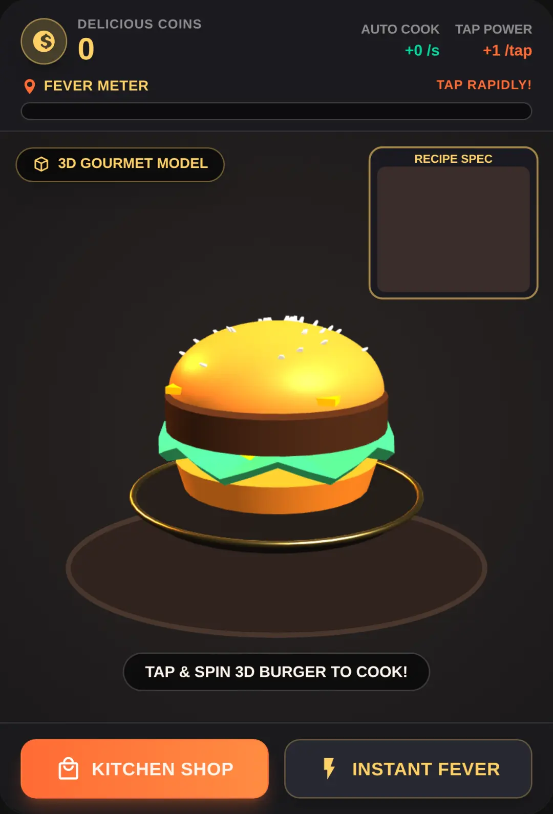 Gourmet Food Clicker - Golden Fever cover