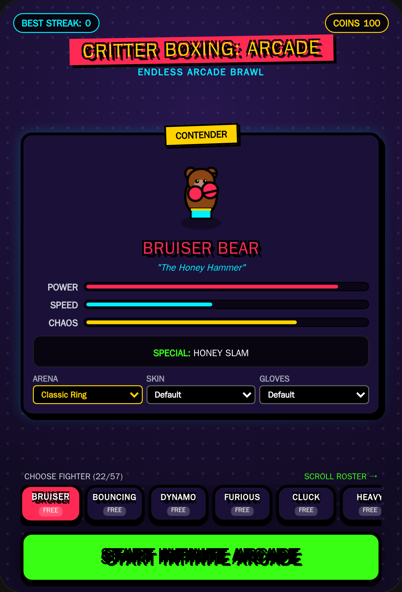 Critter Boxing: Infinite Arcade Brawl cover