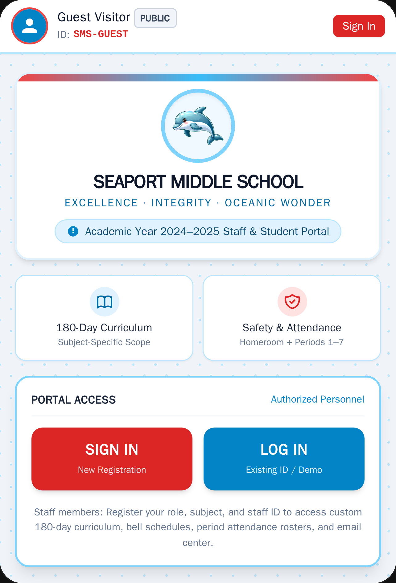 Seaport Middle School - Portal cover