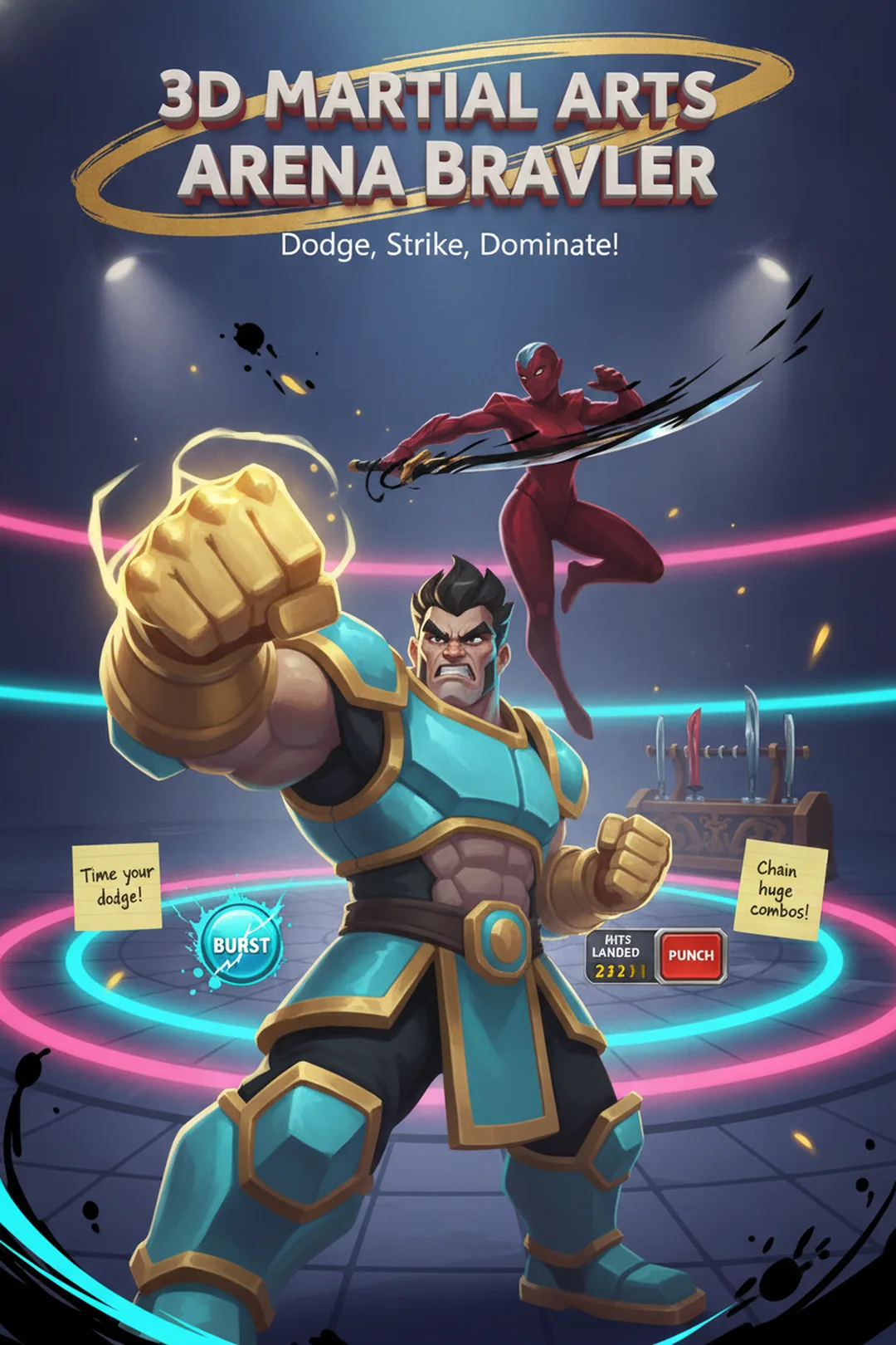 3D Martial Arts Arena Brawler cover