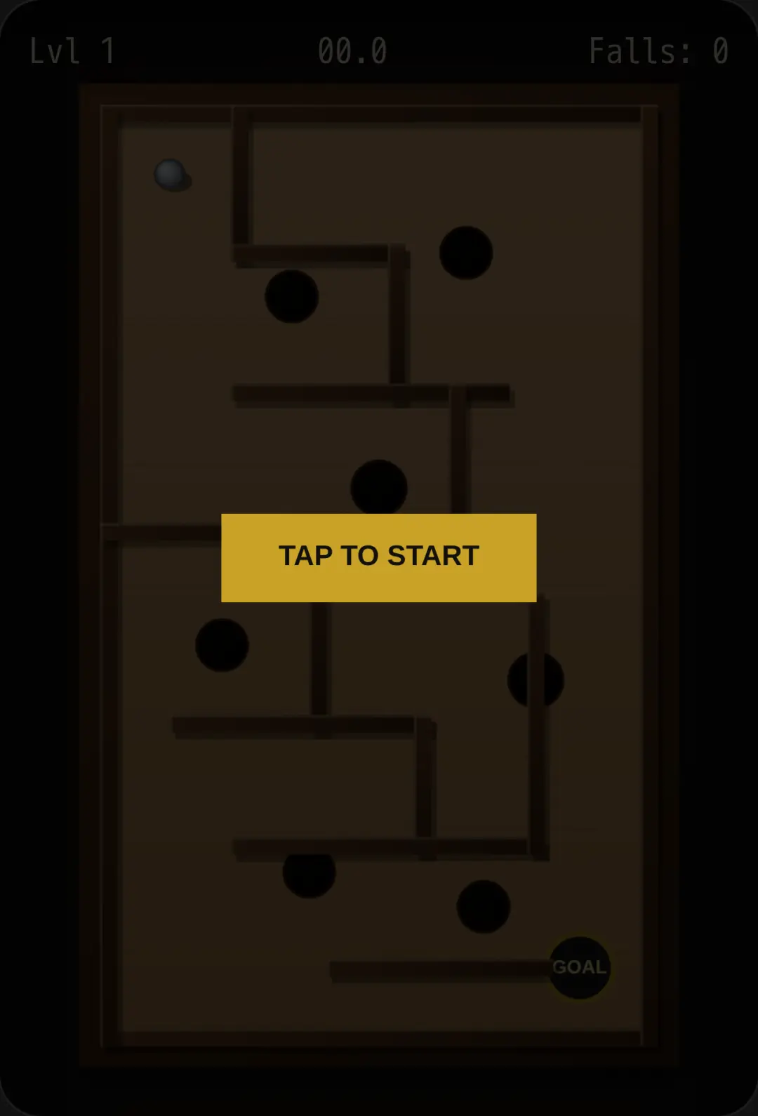 Tilt maze cover
