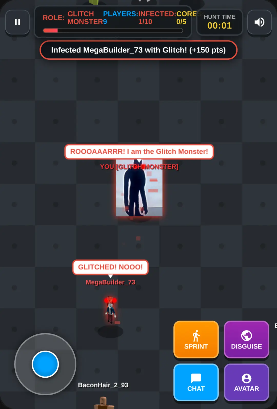 Roblox: Glitch Monster - Disguise & Infect