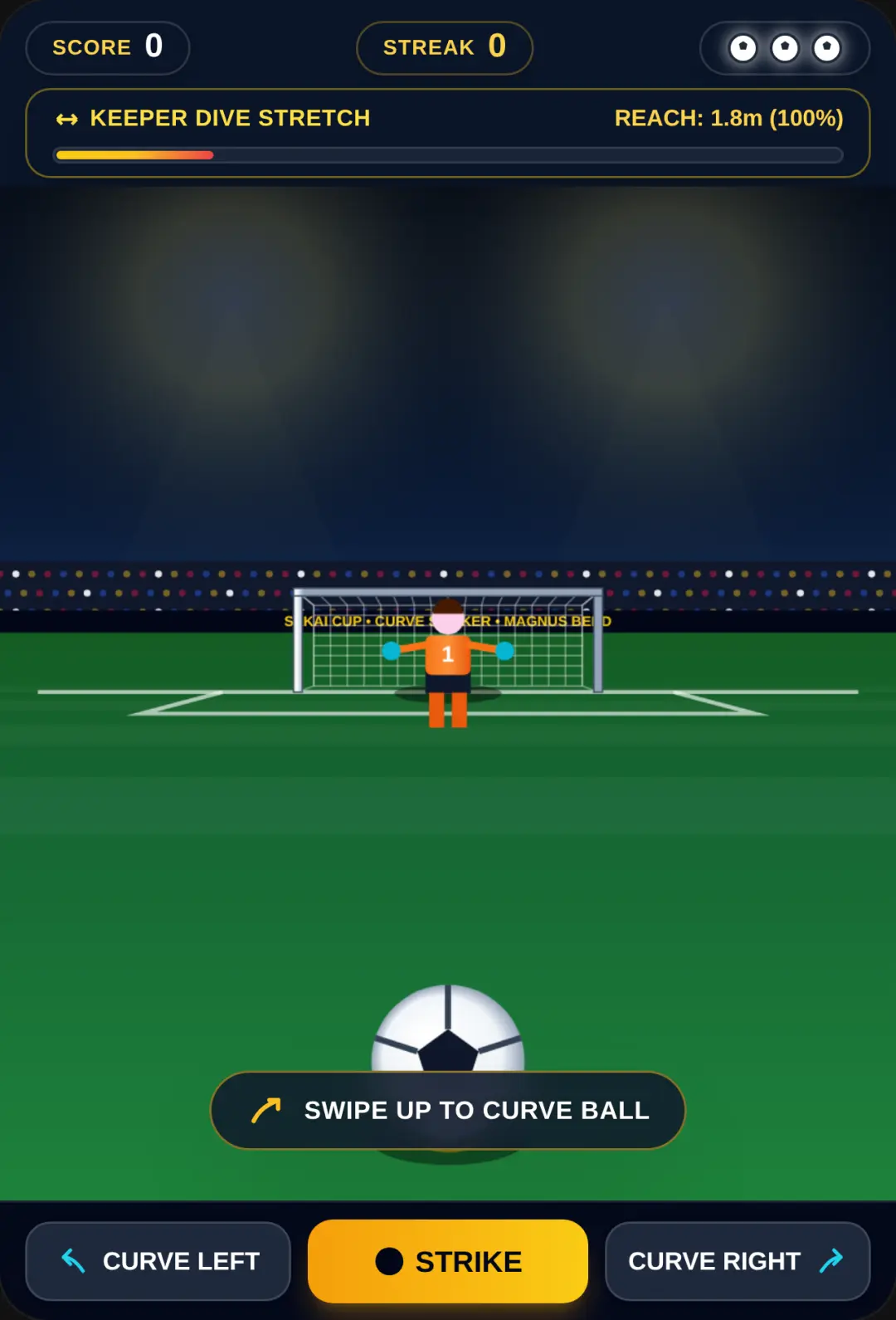 Curve Striker - Goalkeeper Showdown cover