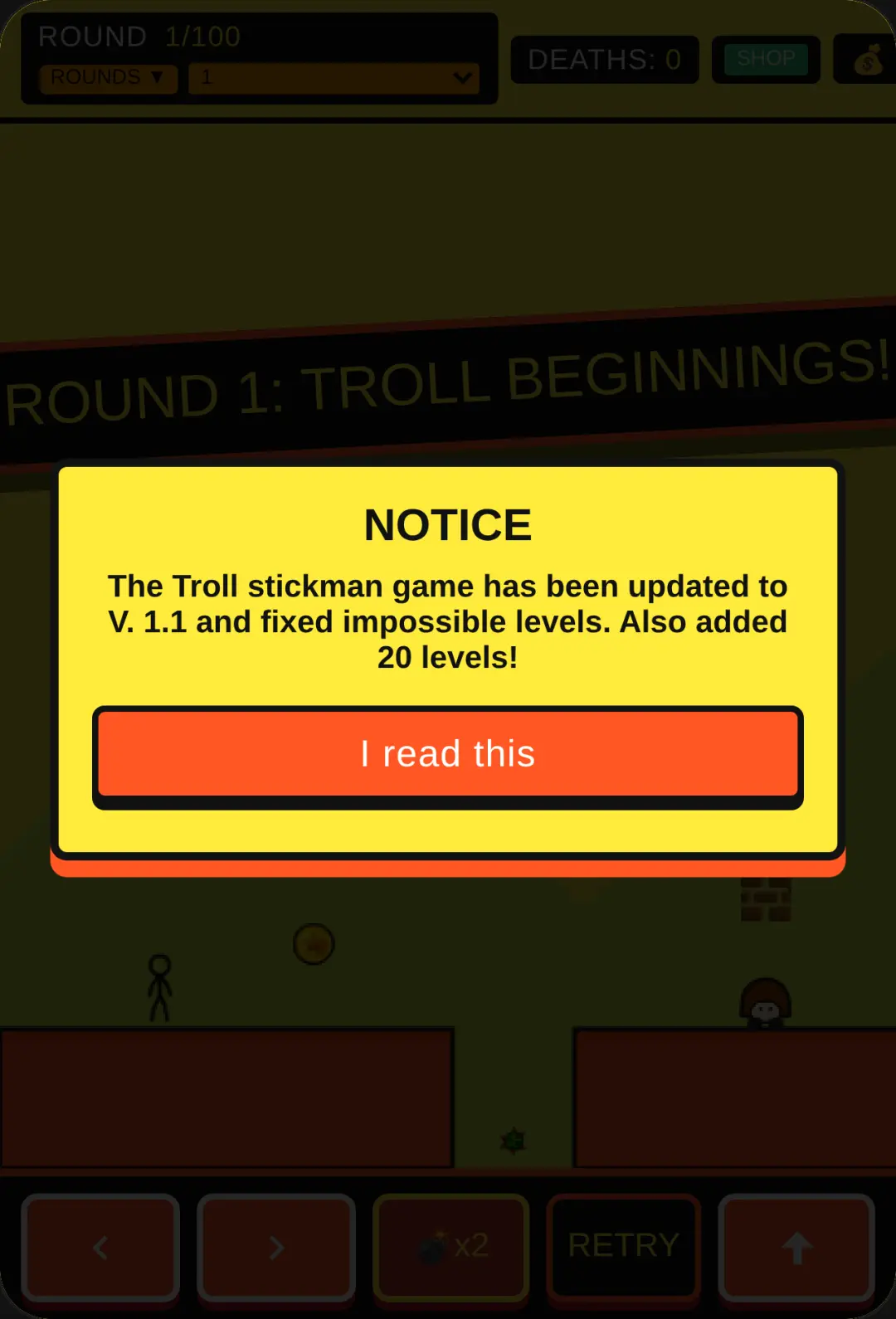 Troll Stickman: 100 Trap Rounds cover