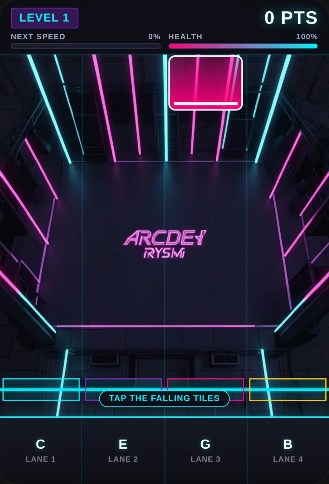 Neon Piano Rush cover