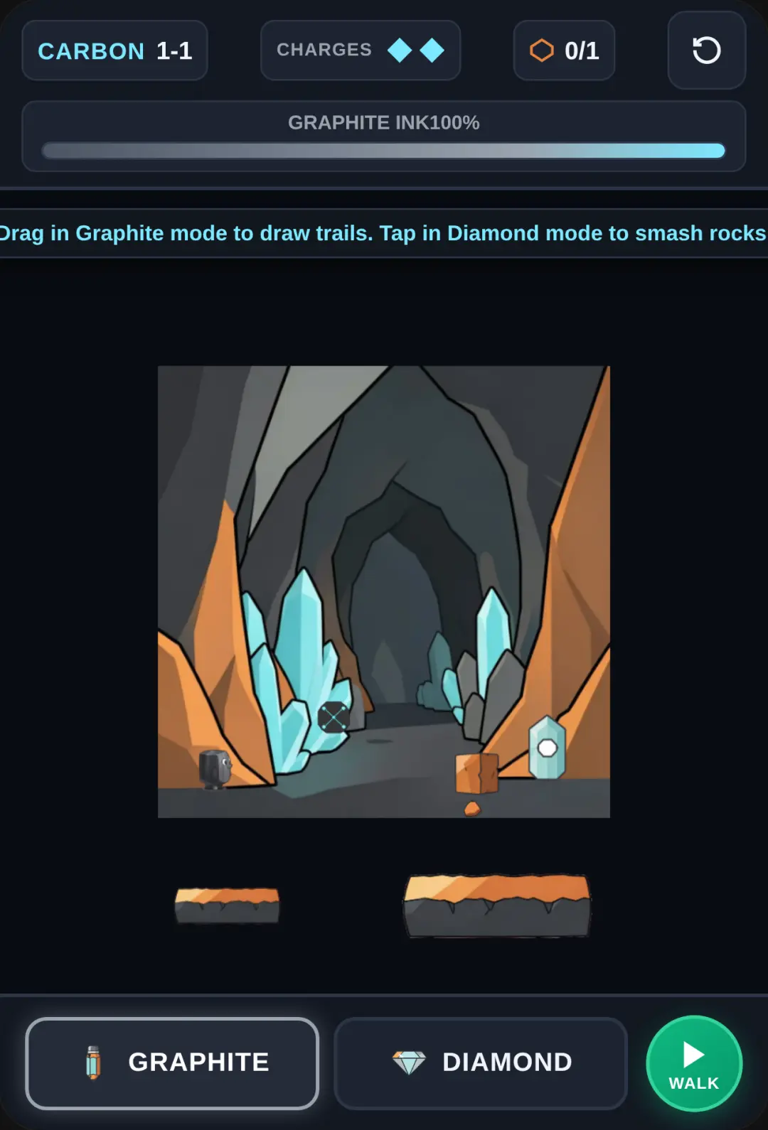 CARBON: Diamond & Graphite(kind of broken) cover