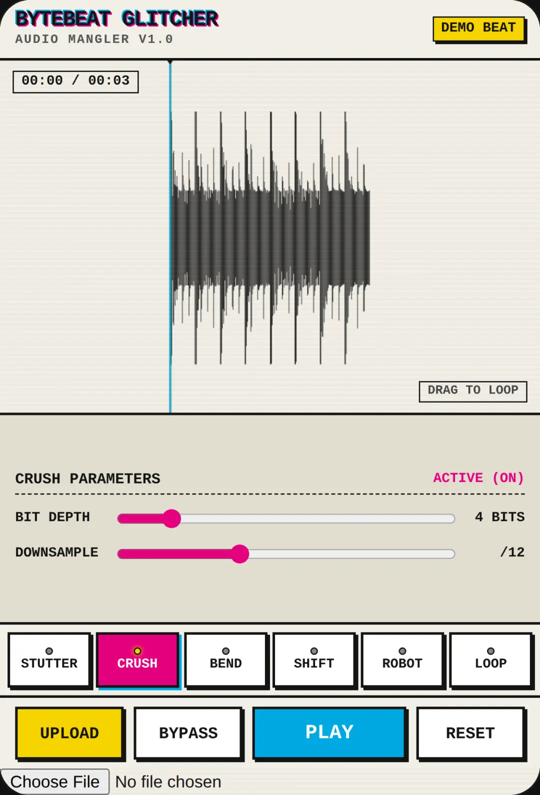 ByteBeat Audio Glitcher cover