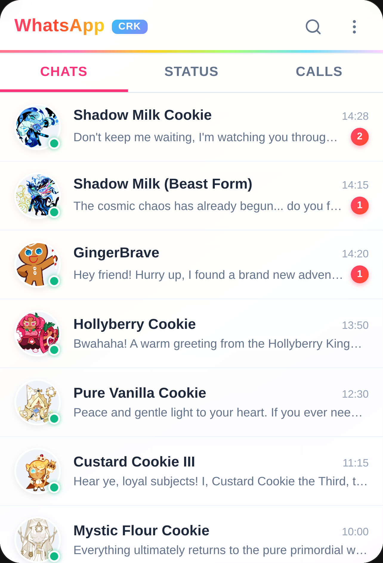Cookie Run Kingdom WhatsApp Chat cover