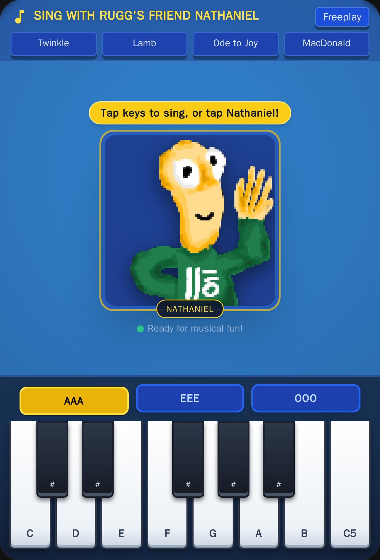 Sing with Rugg's Friend Nathaniel™ cover