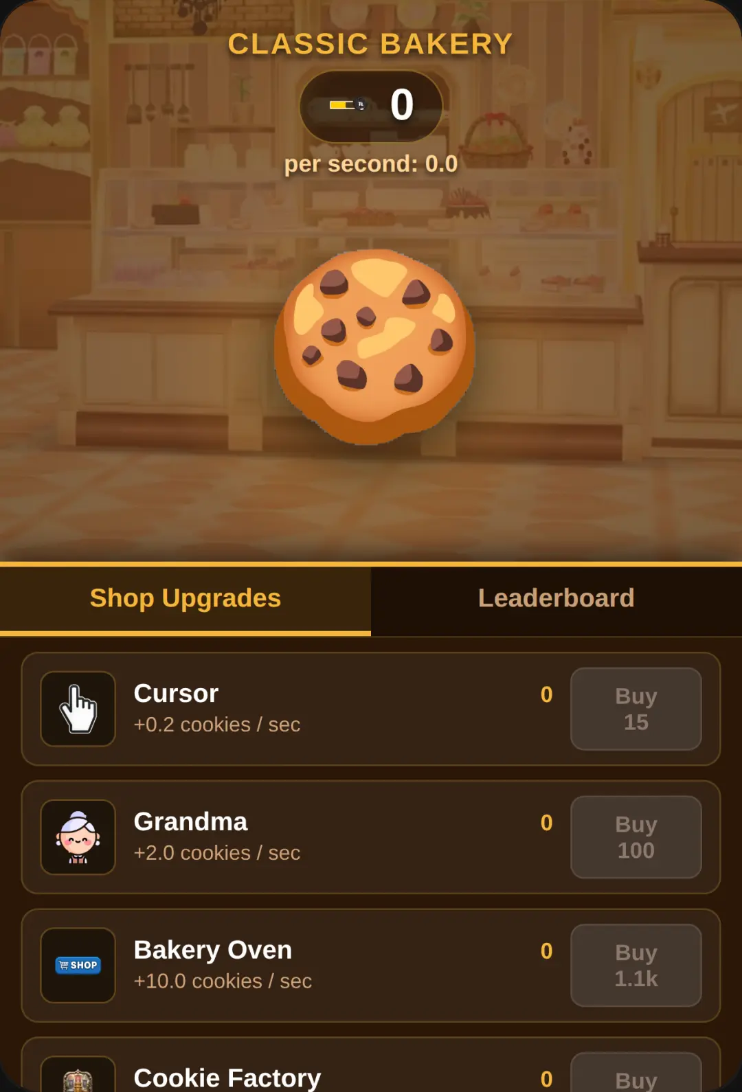 Cookie Clicker - Classic Bakery cover